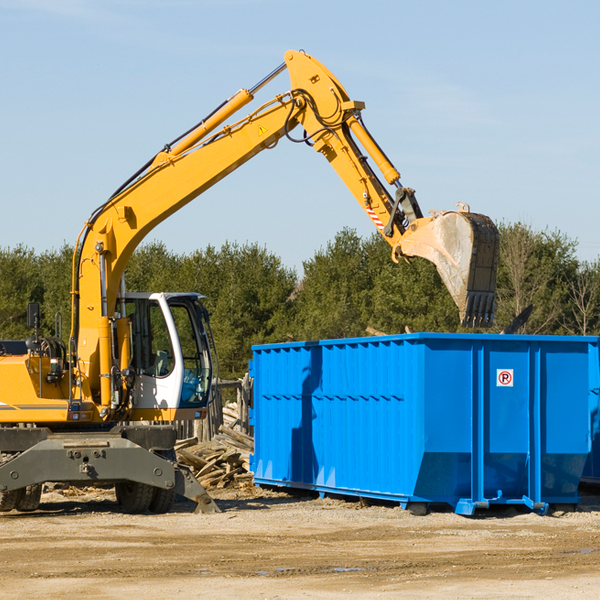 are there any restrictions on where a residential dumpster can be placed in Millstone Township